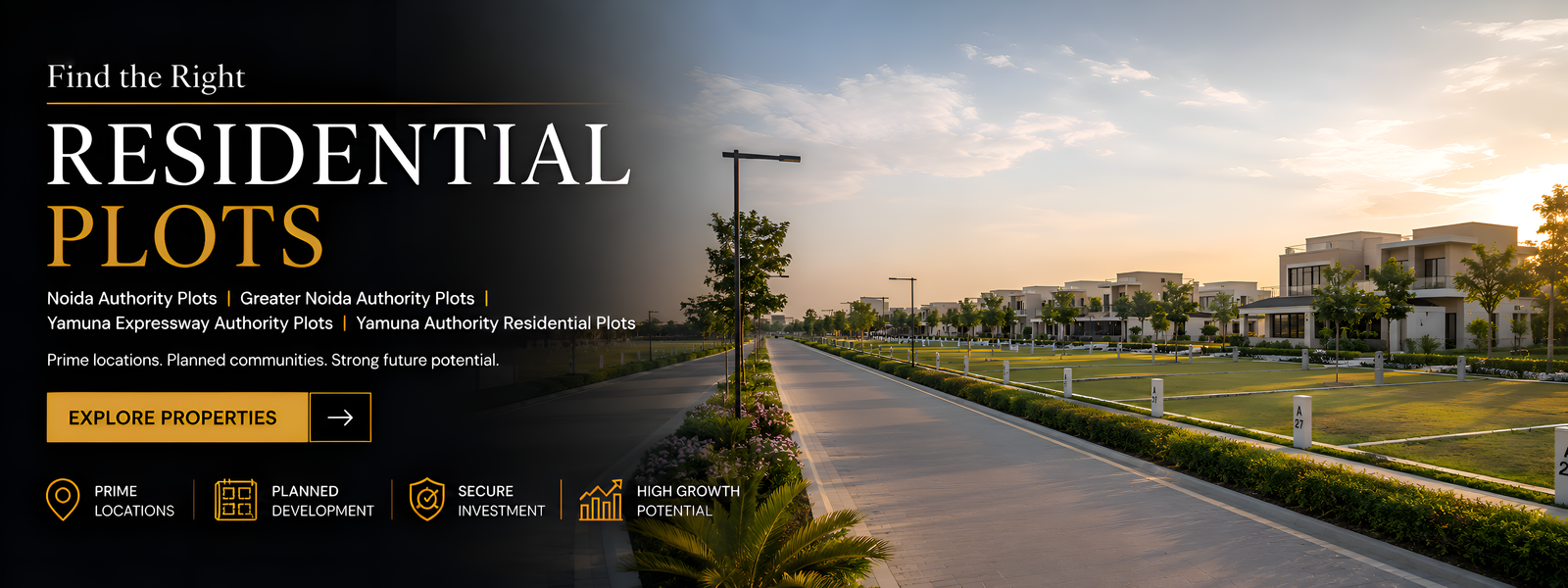Verified Authority Sector Plots & Kisan Kota (Abadi) Plots for Sale in Noida, Greater Noida & YEIDA