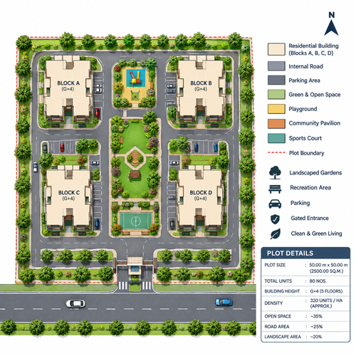 Mid-Rise Residential & Studio Apartment Plot